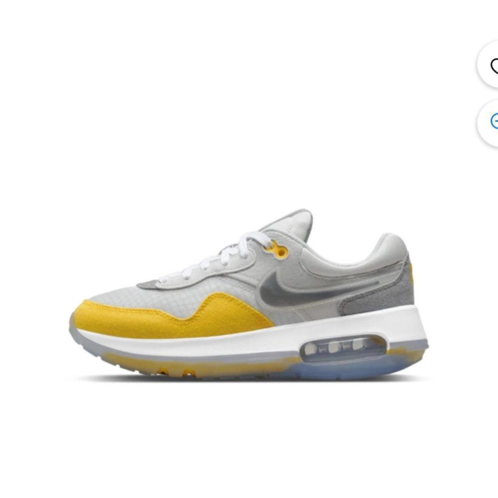 Nike Air Max motif women’s size 8 youth size 6 yellow grey white